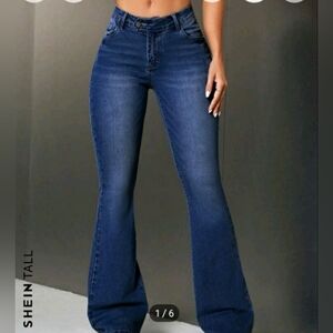Shein Mid-Rise Flare Jeans  Women's XS Tall